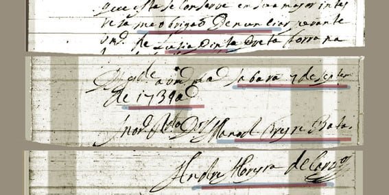 07.09.1739: André Moreyra de Carvalho faz denúncia ao reverendo doutor Manoel Freyre Batalha.