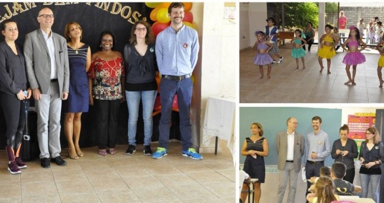 Escola de Sabará recebe visitantes da Europa