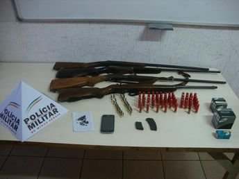 Homem é preso com 4 armas e grande quantidade de munições em Sabará