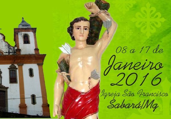 Veja a programação da Festa de São Sebastião em Sabará