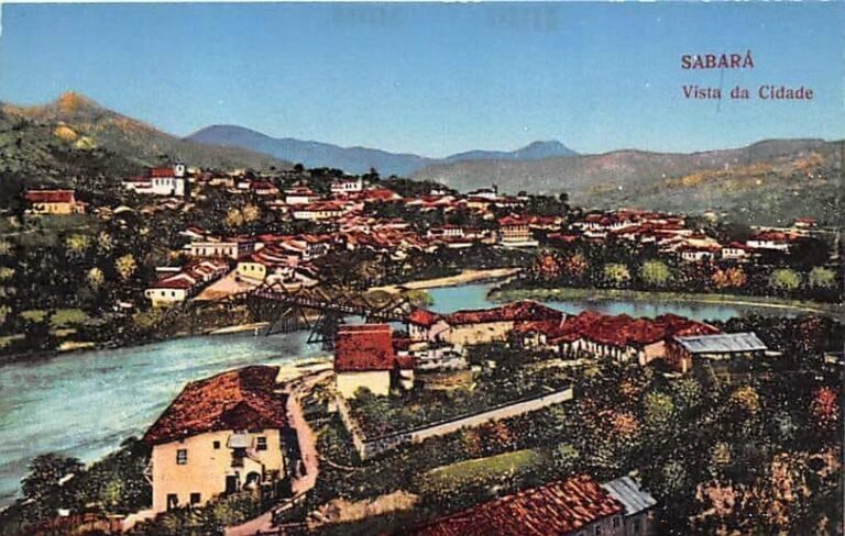 Cartão Postal de Sabará de 1907