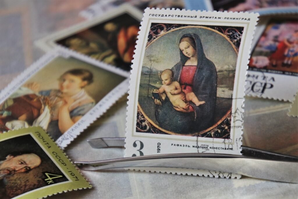philately, our lady, raffaello