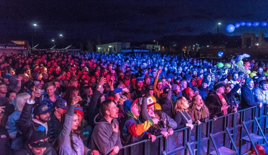 People Standing in Front of Stage