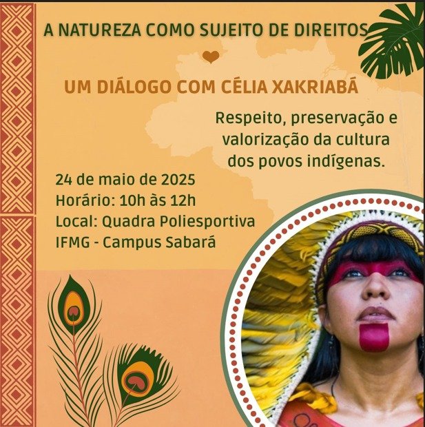 Palestra: A natureza como sujeito de Direitos – Um diálogo com Célia Xakriabá