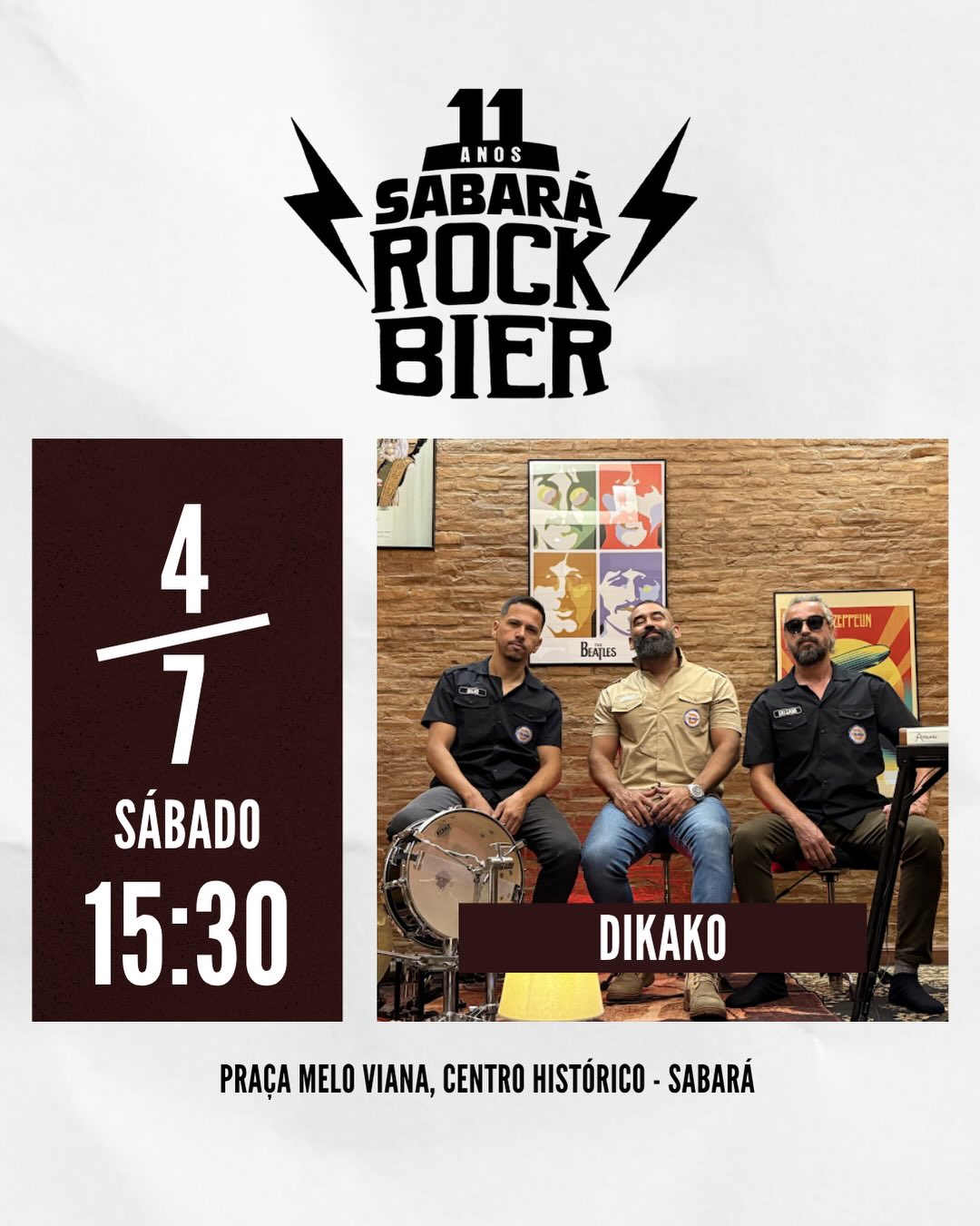 De 3 a 5 de julho, a Praça Melo Viana recebe a 11ª edição do Sabará Rock Bier, com uma programaç (2)