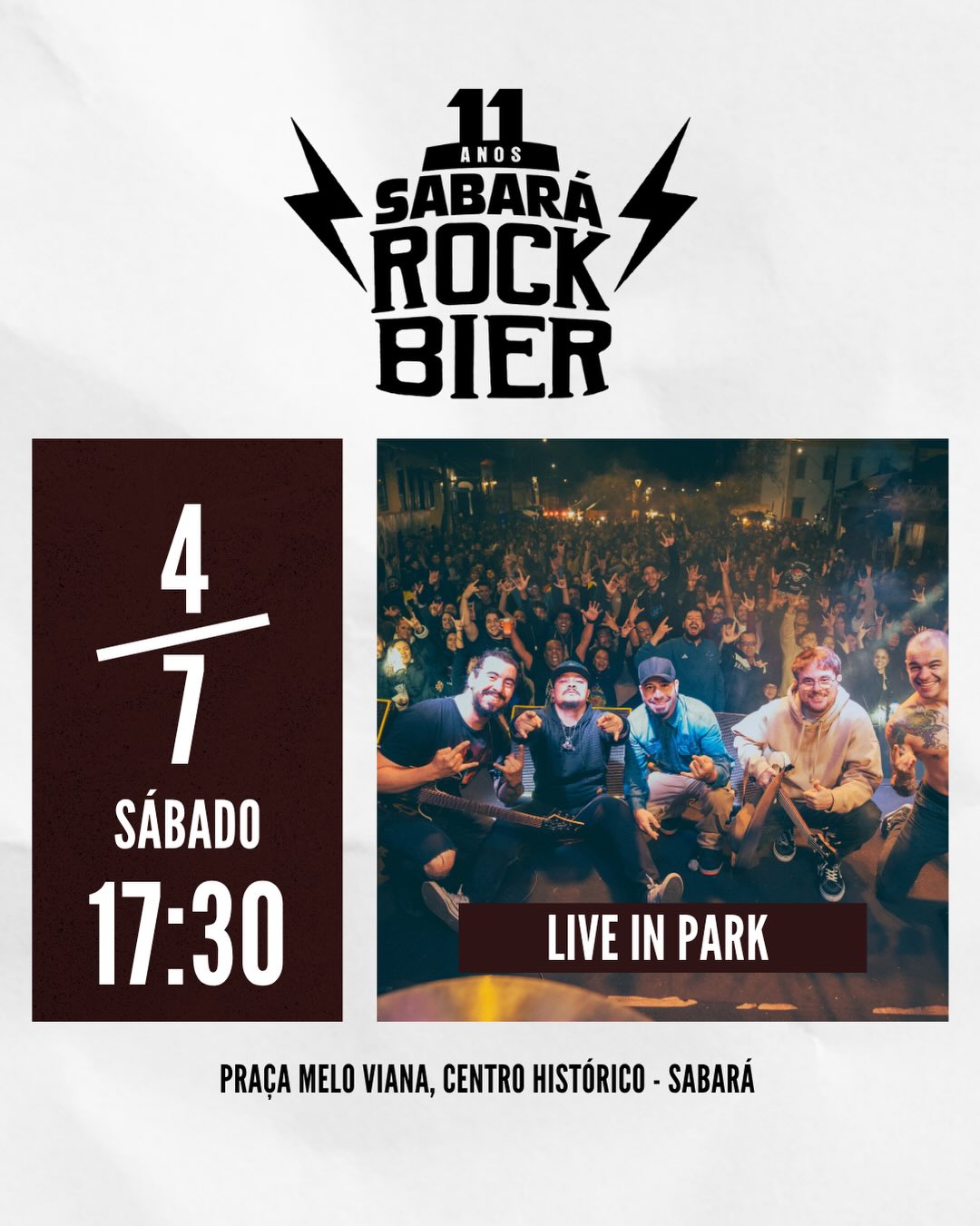 De 3 a 5 de julho, a Praça Melo Viana recebe a 11ª edição do Sabará Rock Bier, com uma programaç (3)