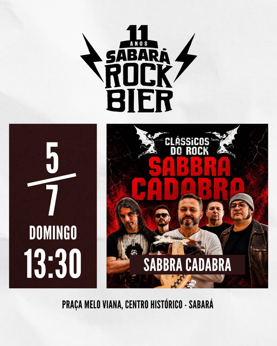 De 3 a 5 de julho, a Praça Melo Viana recebe a 11ª edição do Sabará Rock Bier, com uma programaç (6)
