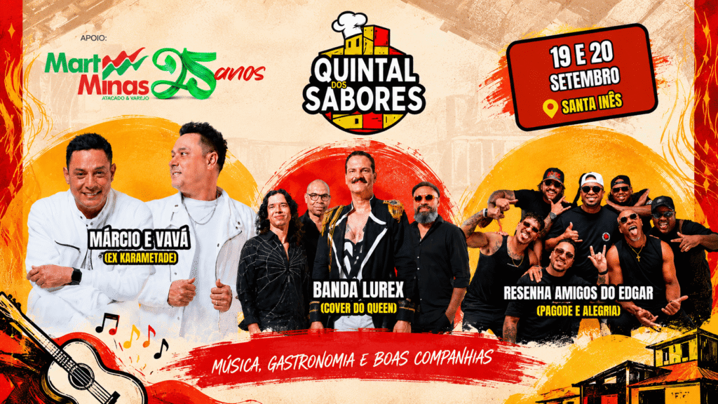 Confira a programação do Festival Quintal dos Sabores, que acontece neste fim de semana