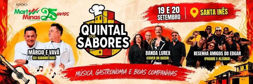 Festival Quintal dos Sabores — 19 e 20 de setembro, em Santa Inês